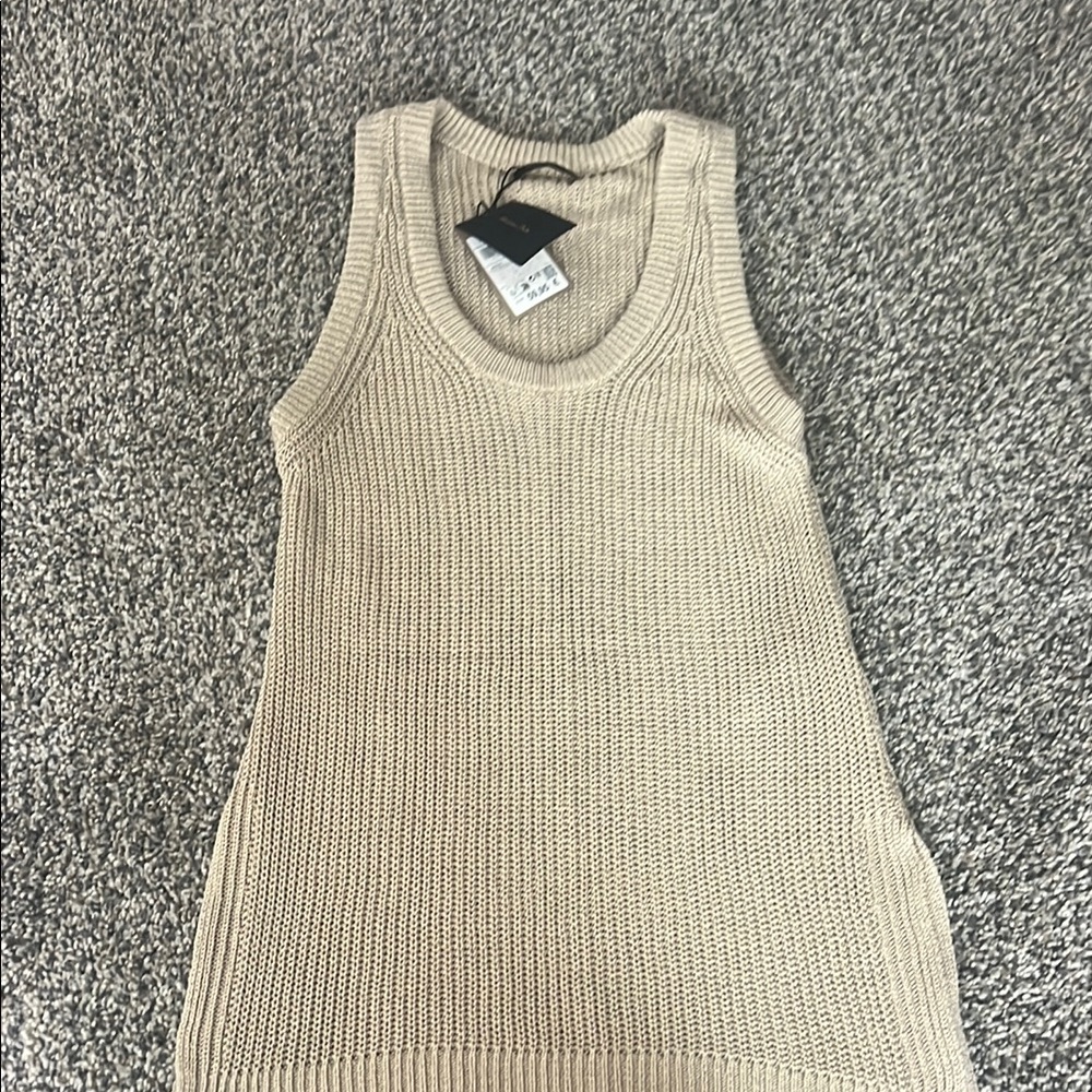 Massimo Dutti sweater tank XS blouse NWT